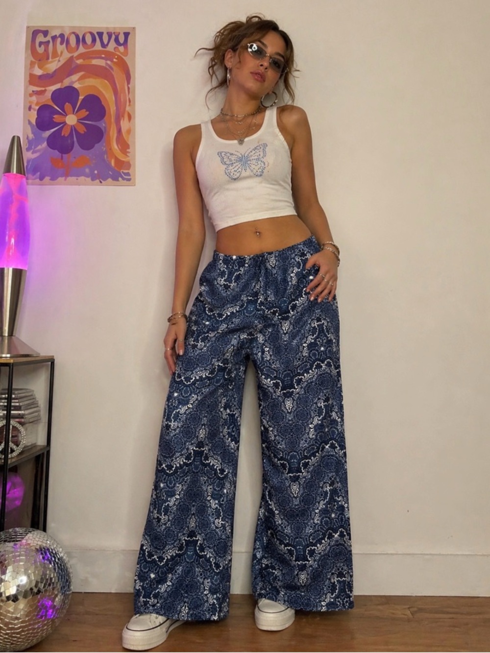 Eric Casual Wide Legged Pants